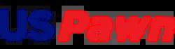 US Pawn logo with blue and red text